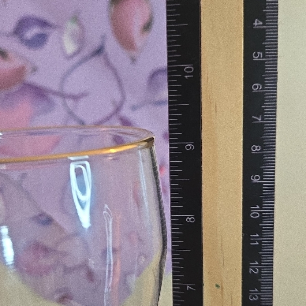 Floral Etched Glass Vase - Picture 3 of 7